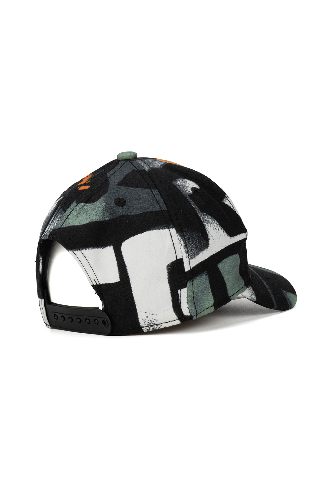 Casquette Follow, Noir & Orange